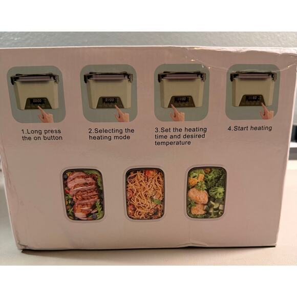 Cordless Electric Lunch Box, 1.2L Self Heating Lunch Box - Picture 11 of 16